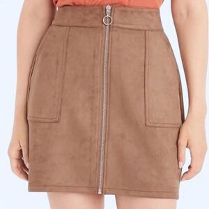 Maurices Tan Suede High Rise Skirt - Size 24